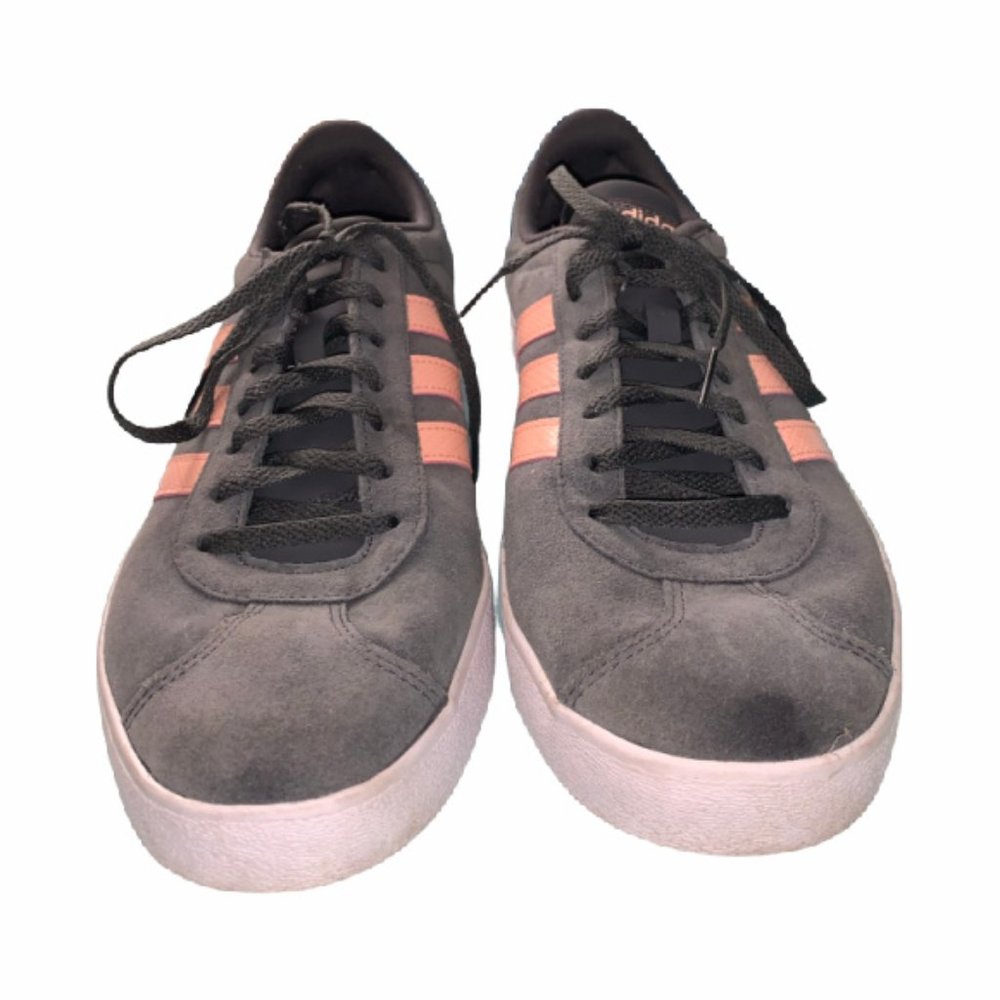 Adidas VL Court 2.0 Shoes - Grey/Pink /White